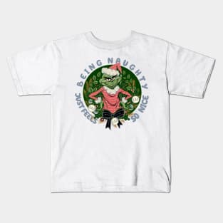 Naughty Grinch Kids T-Shirt